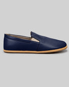 Top view Navy Blue Barefoot Shoes - Handcrafted Calf Leather | Bespoky