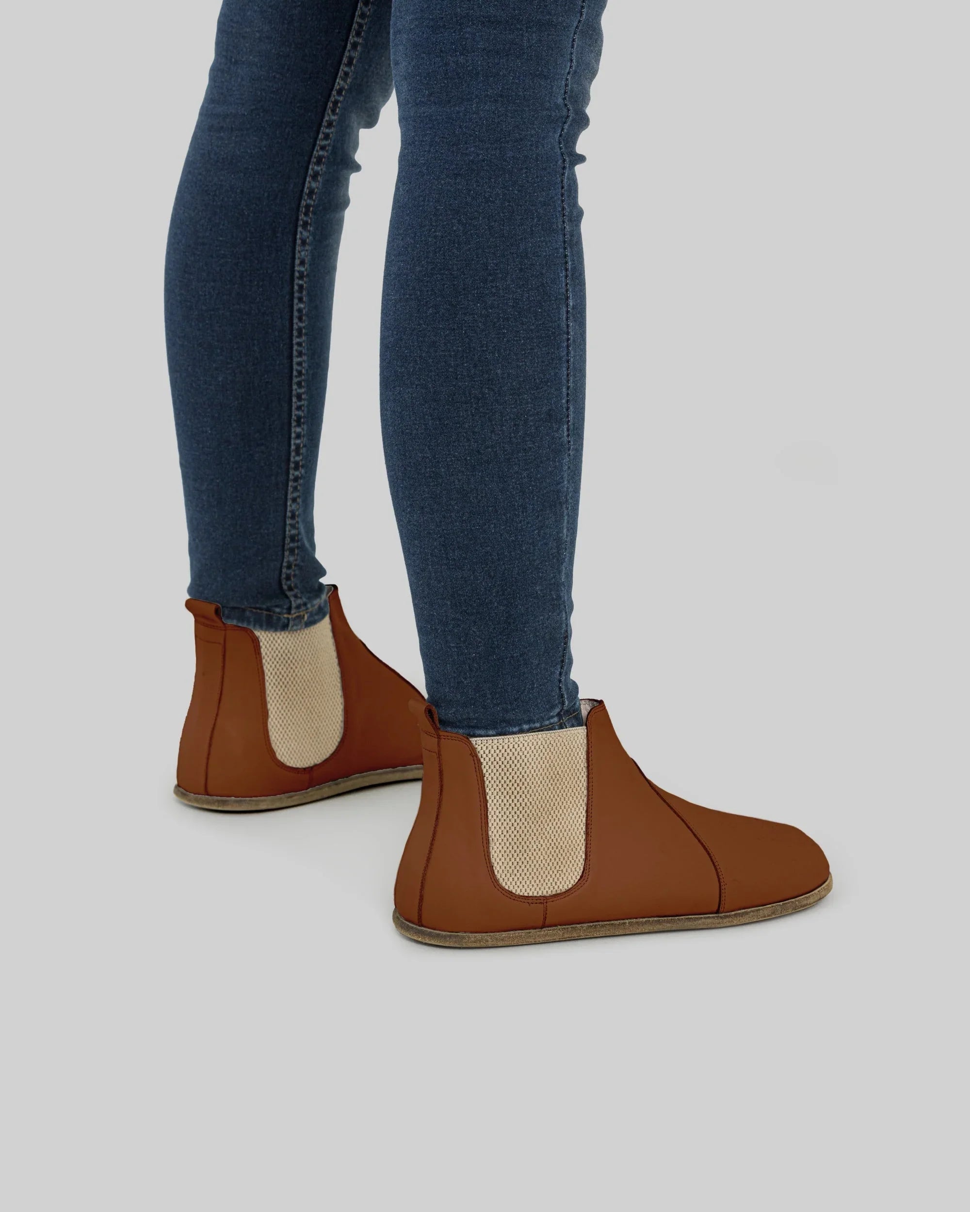 Detail Dark Brown Chelsea Boots - Handcrafted Calf Leather Turkey | Bespoky